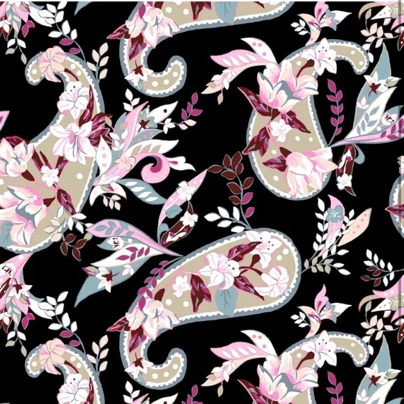 NWT Vera Bradley Women's Cotton Glenna Satchel Purse - botanical Paisley - Picture 4 of 4